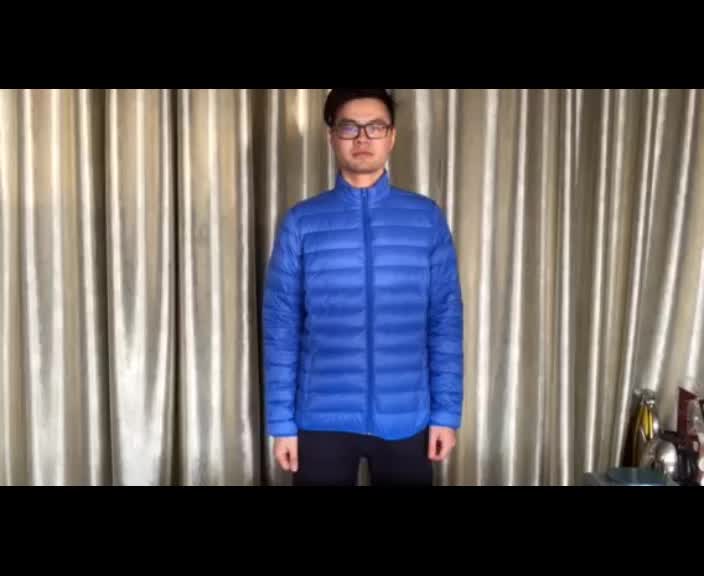Men Duck Down Coats Winter Folding Ultralight Warm Shiny Cool Duck Down