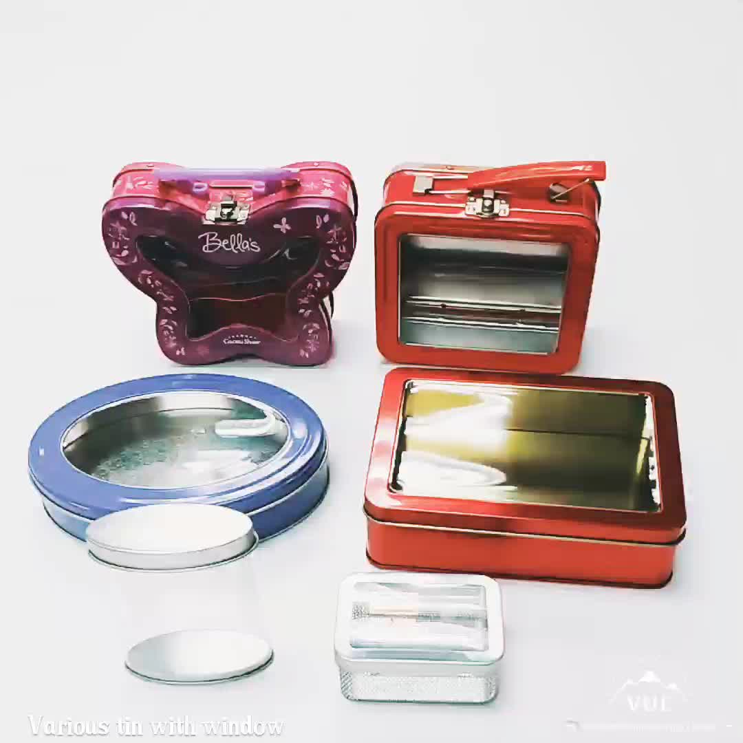Metal Gift Tin Box With Pet Window Buy Gift Tin Box,Metal Gift Box