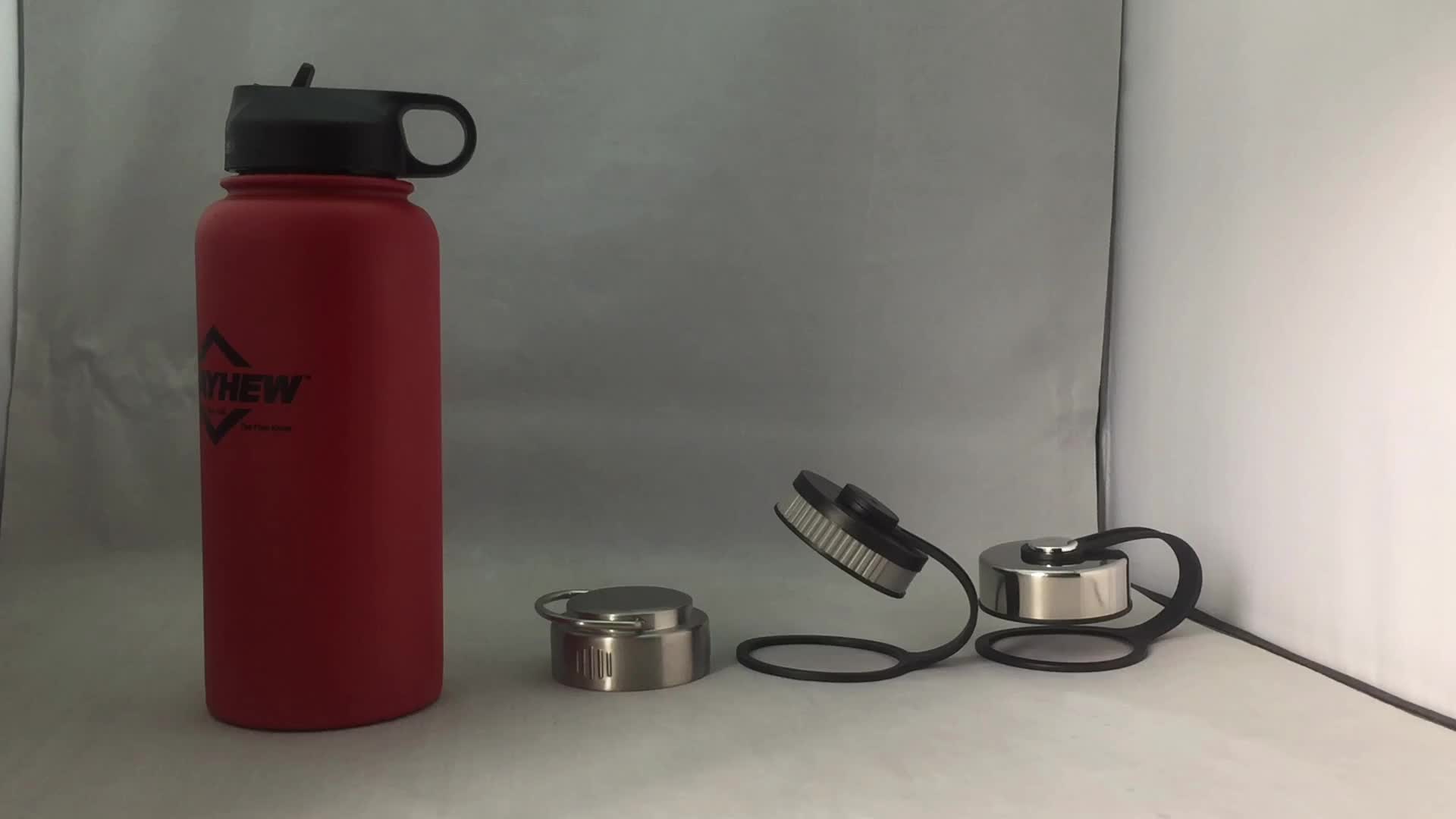 Hot Selling 1200ml Vacuum Flask With Flip Straw 18/8 Stainless Steel