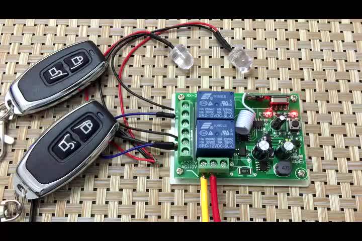 Telecomando Cancello Scheda Ricevente 433 MHz Con Relè 1 Canale E - Foto 5