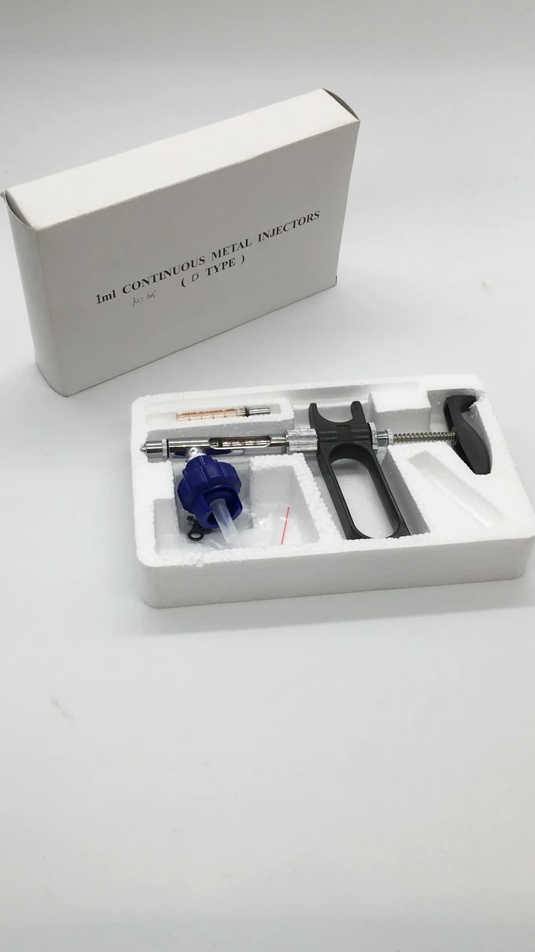0.15ml High Quality Veterinary Syringe Vaccine Injector With Bottle
