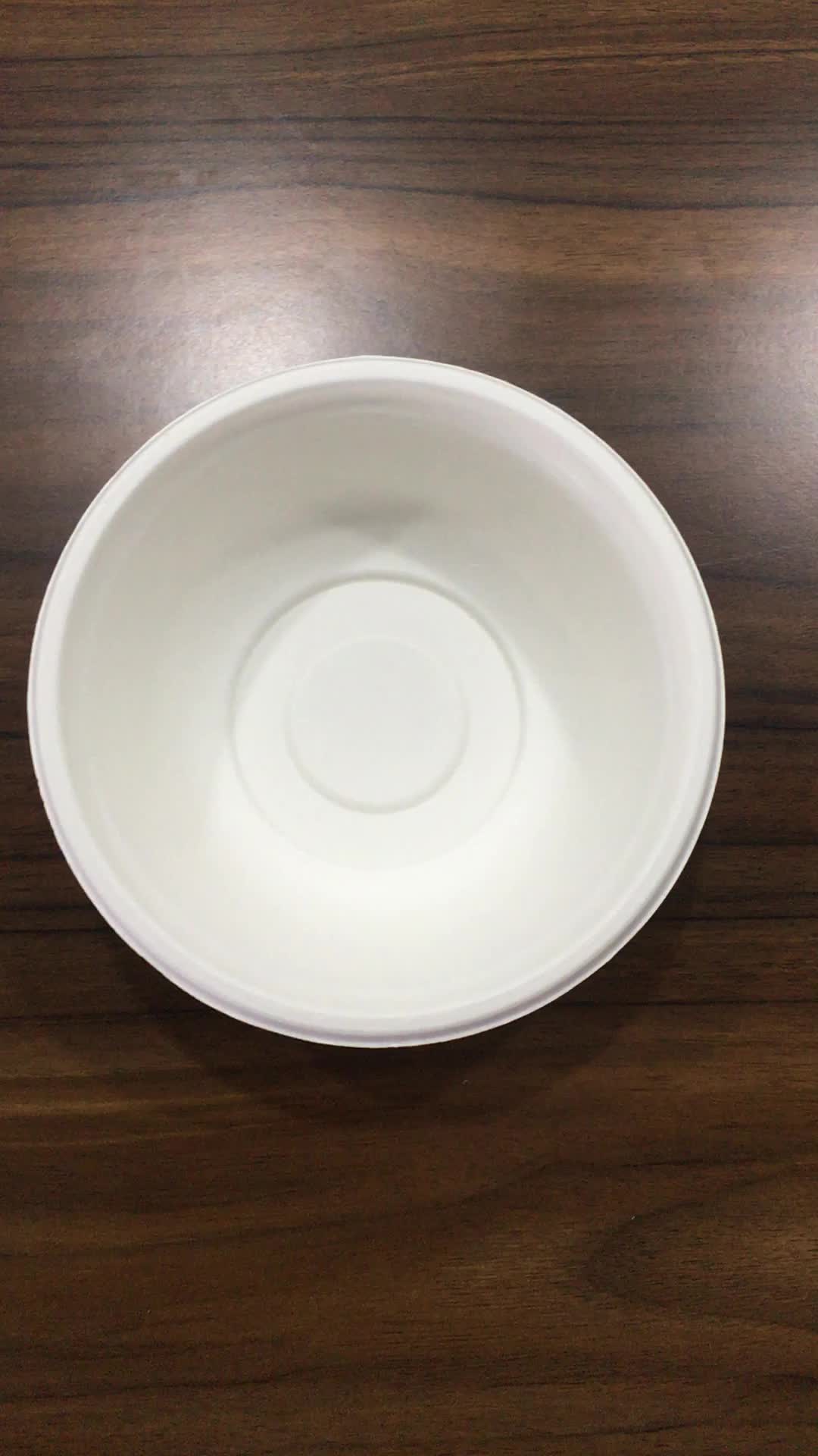 Disposable 500ml Microwave Safe Rice Paper Bowl Soup Disposable 500ml Microwave Safe Rice Paper Bowl