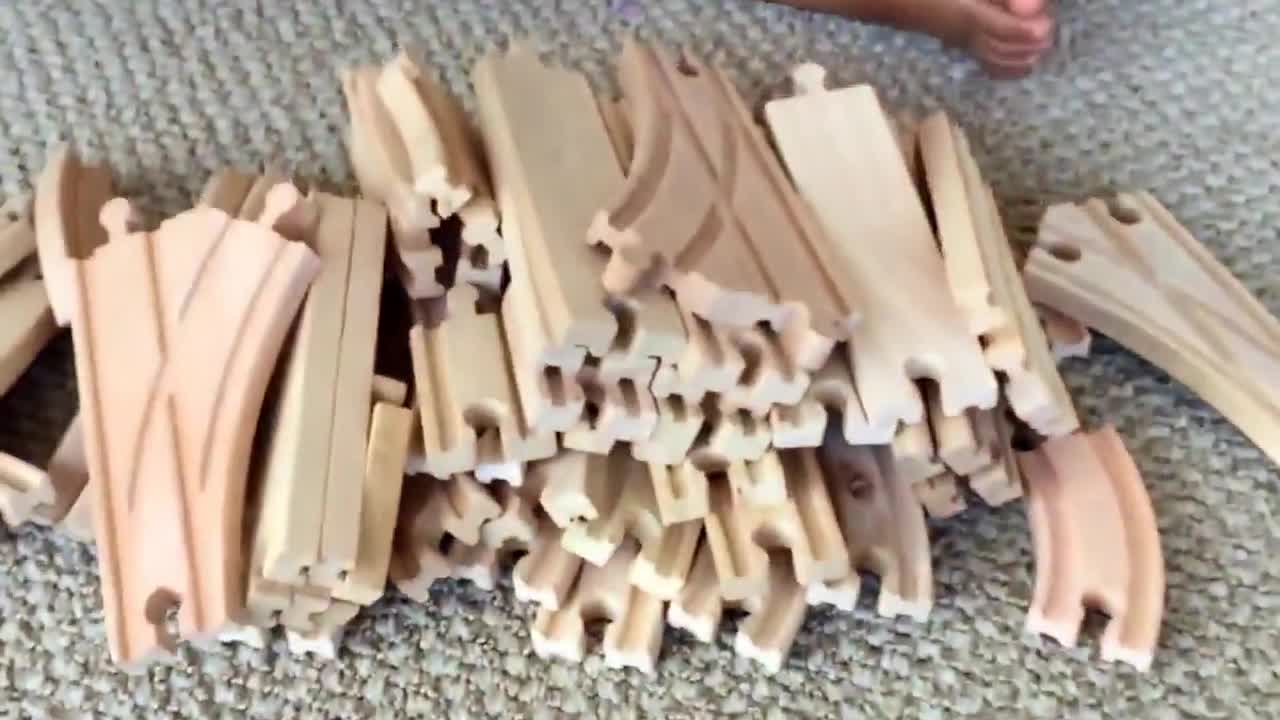Kids Wooden Toy Wooden Train Track Set 100 Compatible With All Major