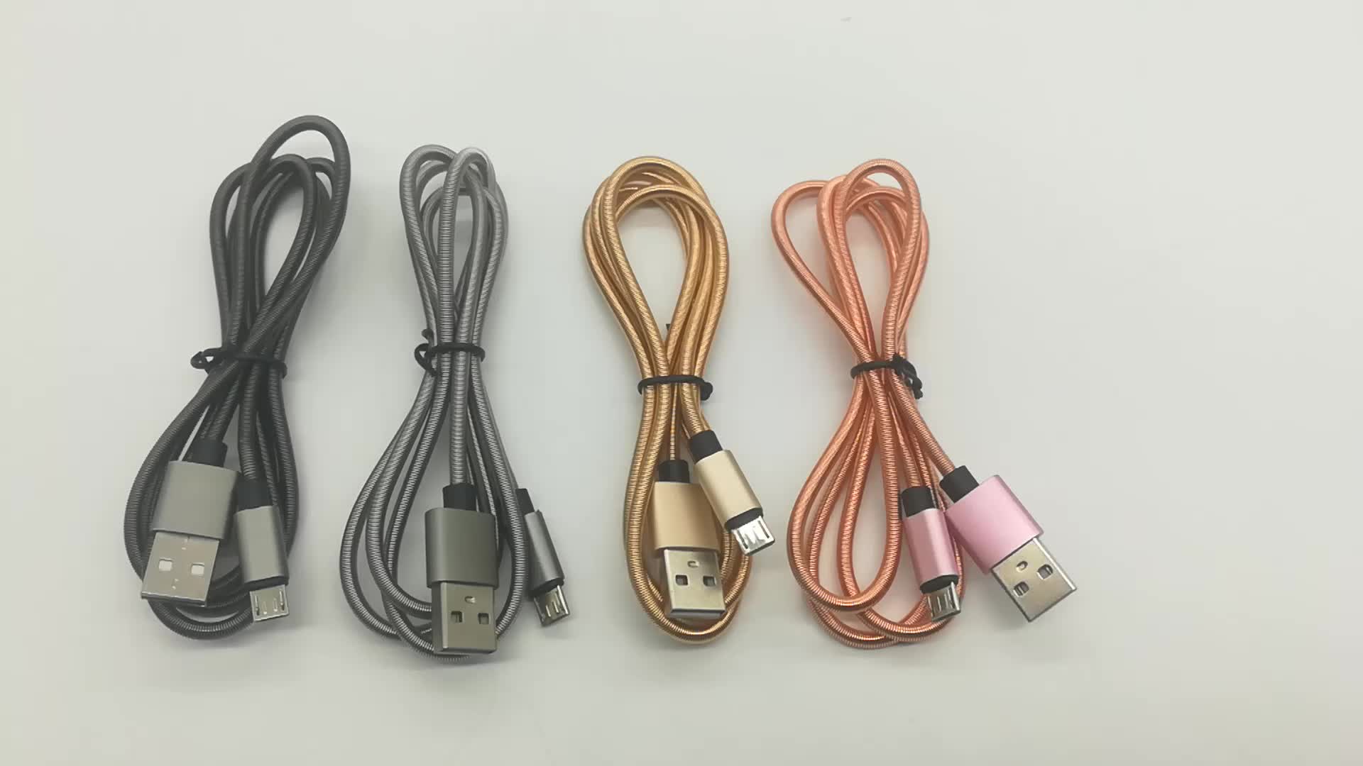 Customized 24awg 2a Charging Cable Micro Usb Cable To Open End 4 Wires
