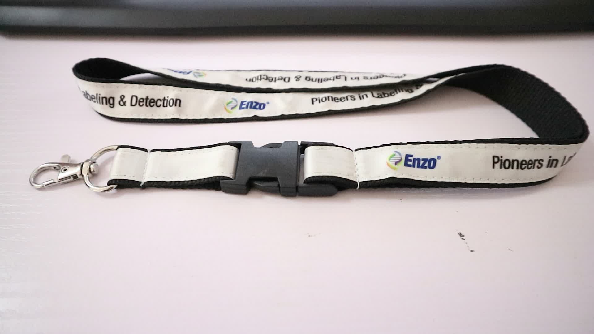 Custom Retractable Safety Breakaway Clip Lanyard With Safety Breakaway