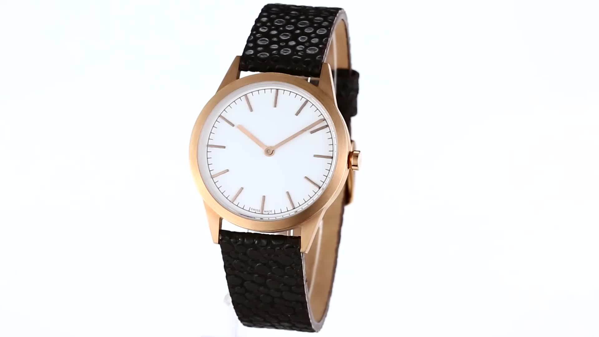 Minimalist Women Watch Stainless Steel Classic Case 35mm Genuine