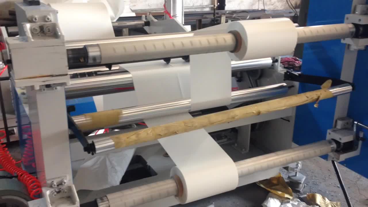 High Speed Plastic Film Roll Cutting Machine Buy Film Slitting