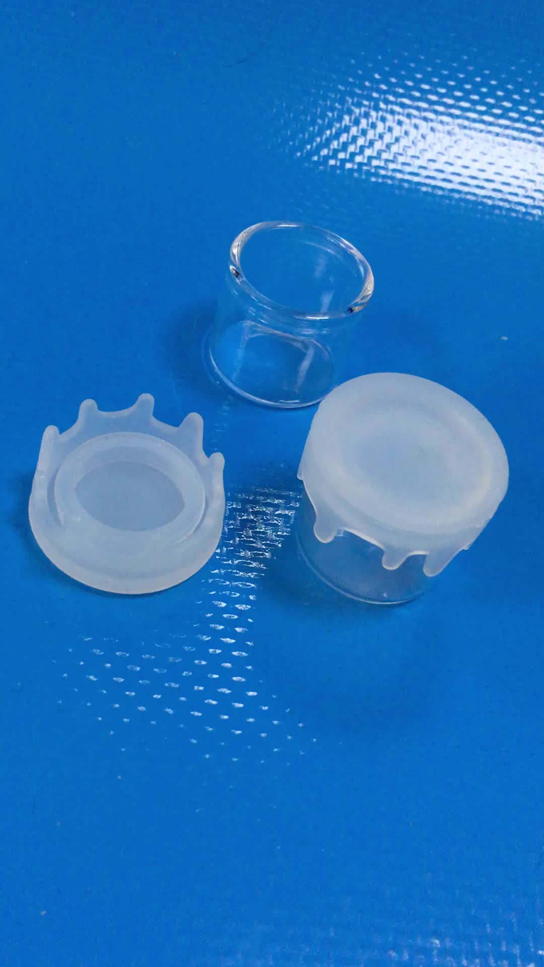 Airtight Storage Silicone Jars Dab Wax Container 5ml Glass Jar With