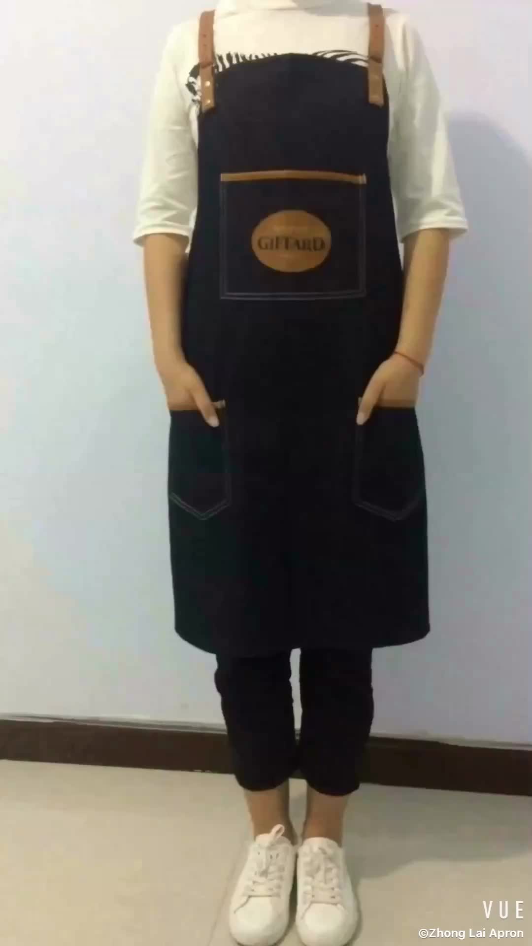 Wholesale New Style Work Denim Apron With Pockets Buy Apron With Pockets,Denim Work Apron,Work