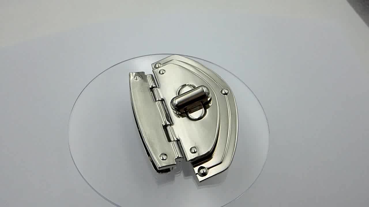 Custom Design Bag Hardware Oval Shape Twist Lock,Metal Lock For Handbag
