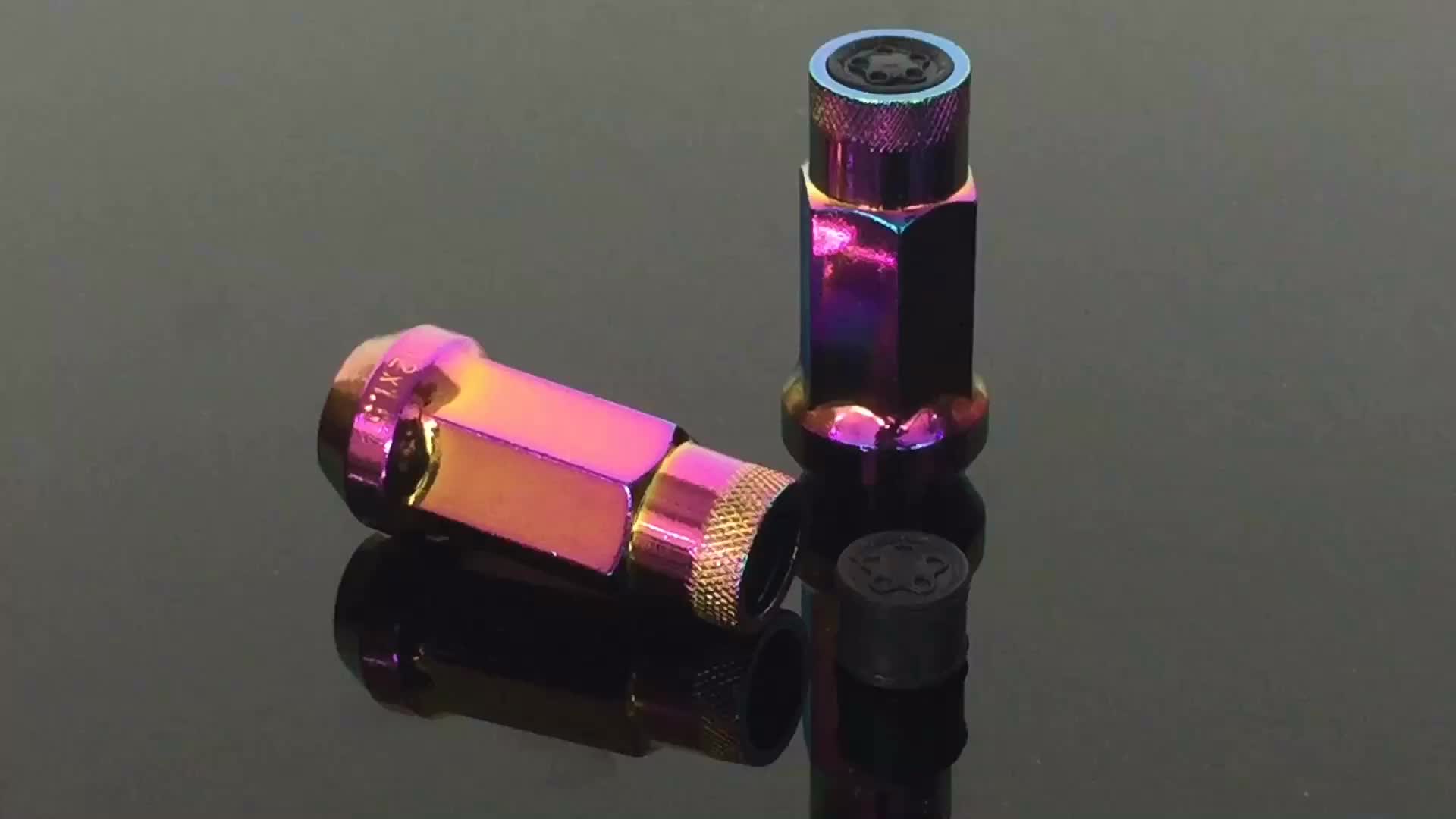 M12x1.5 M12x1.25 48mm 20 Pcs/set Open Ended Steel Neo Chrome