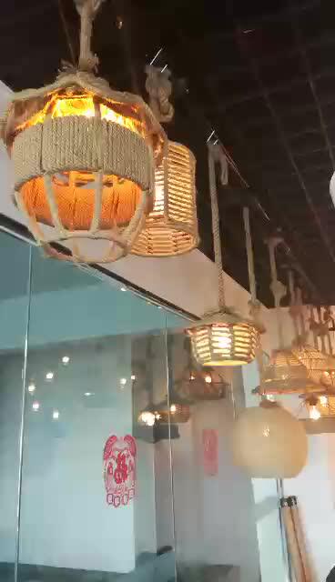 Industrial Wood Hanging Lighting Modern Chandelier Light ...