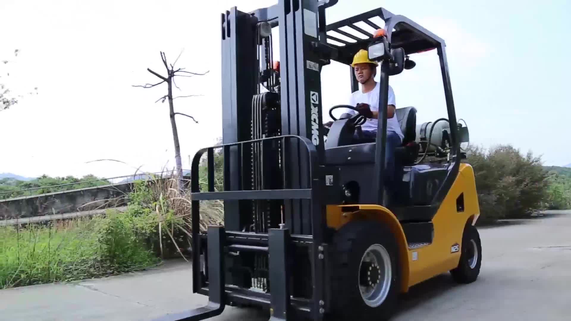 Xcmg 3 Ton 6000 Lb Gas Propane Forklift With Tier 4 Nissan K25 Engine