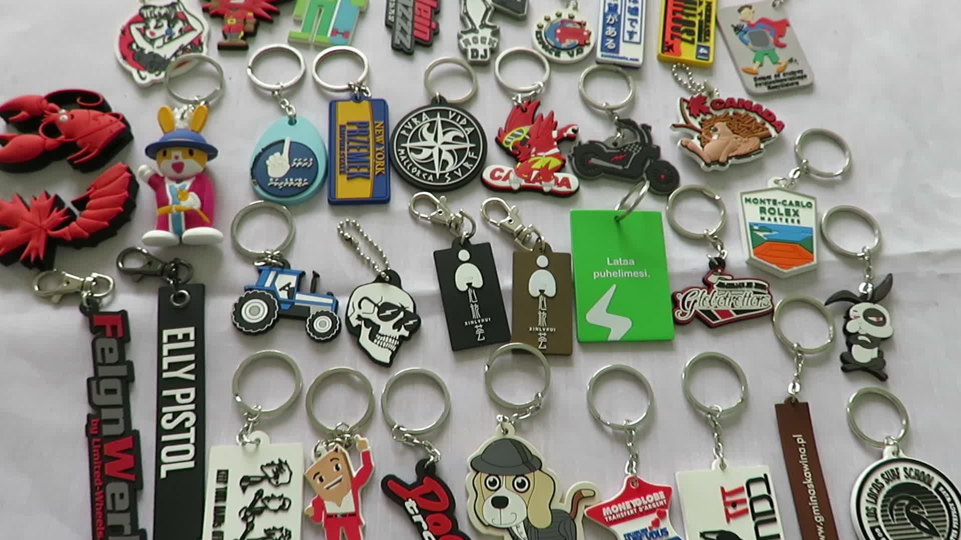 Unique Design Silicone Pvc Rubber Keychain Black Custom Key Ring Buy