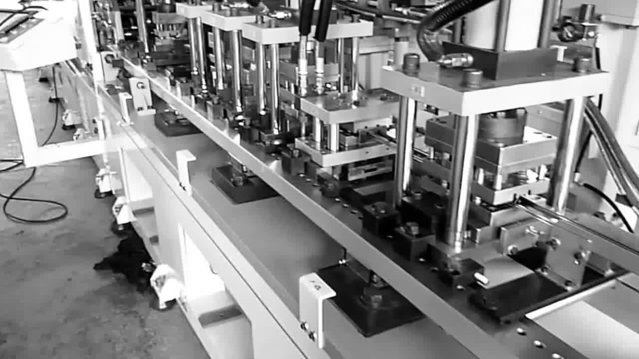 Automatic Multiple Hole Punch Slides Manufacturing Machine Produce