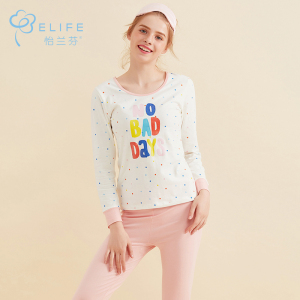 Yilanfen Qiuyi Qiuku nữ cotton phù hợp với áo len cotton mỏng phần nữ sinh trung học nhiệt đồ lót - Phù hợp với nóng lên