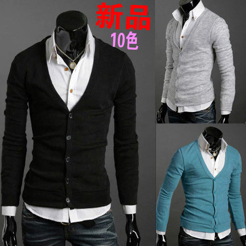 2013秋装男<em>毛衣</em>中国风V领<em>开衫针织</em>衫<em>男款</em>青年