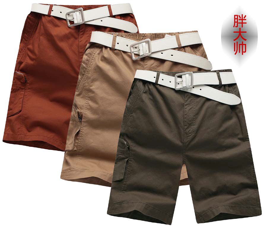 胖大帅<em>大码</em>男夏纯棉肥佬<em>短裤特大码韩版短裤</em>加