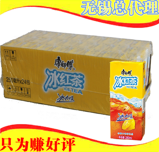 无锡饮料水批发 正宗康师傅冰红茶250ml*24包
