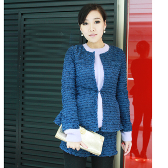 <em>短裤</em>搭配_Bella原创 <em>秋冬款</em>百搭小香风名媛深蓝