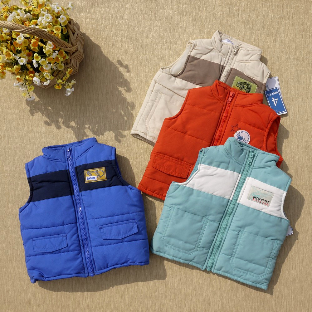 7【原单童装】秋冬<em>男童</em>童防水防风保暖<em>棉马甲</em>