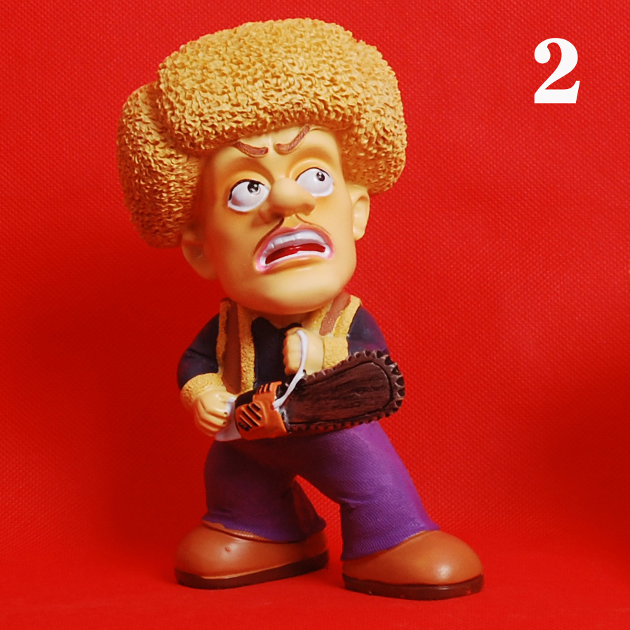 石膏模具 新款光头强石膏像橡胶模具批发彩绘