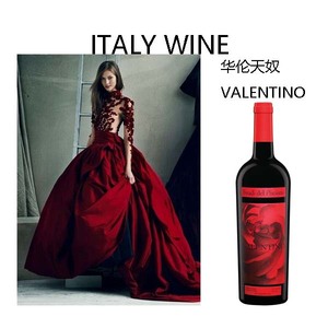 意大利费碧华伦天奴梅洛干红葡萄酒时尚设计酒