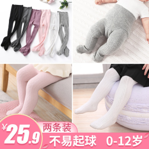 Quần lót bé gái mùa xuân và mùa thu cotton lớn PP bé mới biết đi bé gái Xiêm mùa hè phần mỏng quần legging trẻ em - Vớ
