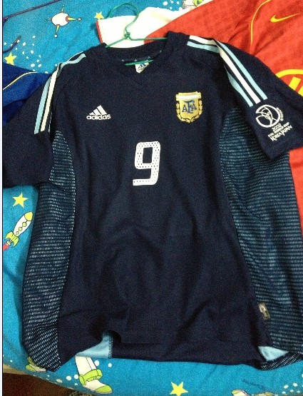2002 世界杯 阿根廷 战神巴蒂斯图塔 球衣|一淘