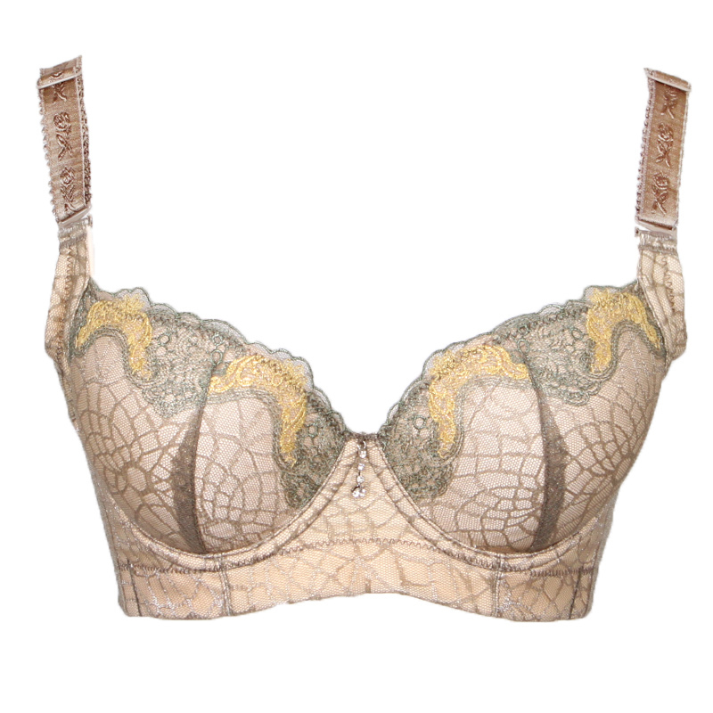 <em>夏娃之秀</em>聚拢新款蕾丝薄款钢圈<em>文胸无痕</em>女士内