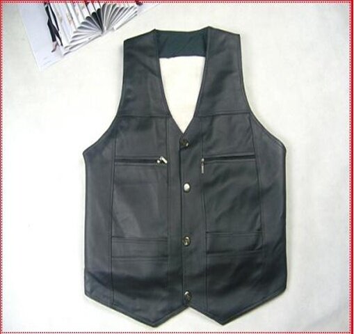 <em>男士皮马甲</em>/保暖背心/爸爸装<em>中老年</em>皮背心 内衬