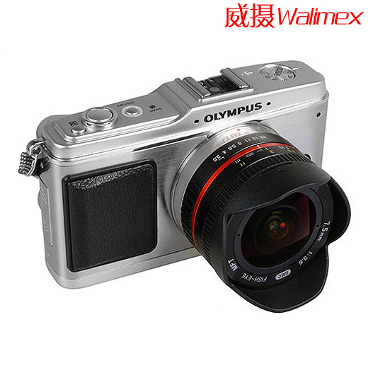 德国威摄 松下微单7.5mm鱼眼镜头】M4\/3口7.