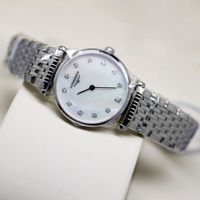 Longines/ 浪琴嘉岚石英超薄迷你<em>带钻女士手表</em>