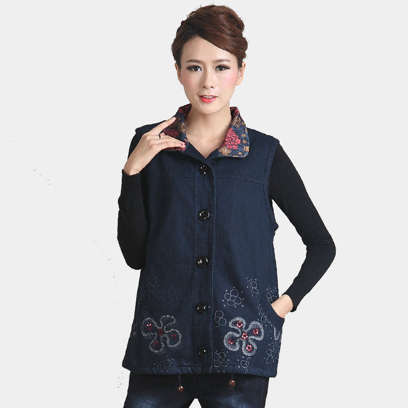 中年女装<em>中长马甲</em>秋款背心妈妈装坎肩加肥加大
