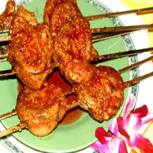 烤羊腰子 熟羊腰子 新疆特色美食 男人必吃的高级美食