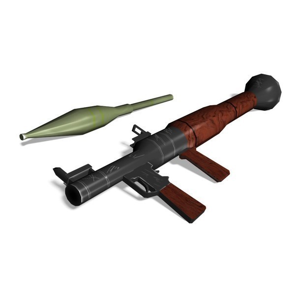 现代兵器 RPG-7火箭筒1:1 3D立体纸模型DIY手