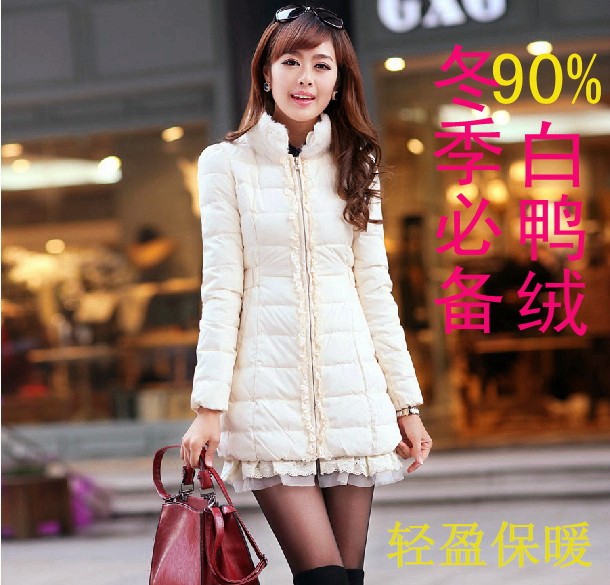 秋水伊人羽绒服 2013冬款女装<em>兔毛</em>领<em>外套</em>女专