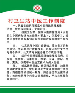 F29电子书画海报303卫生室制度13村卫生站中