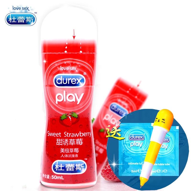durex lubricant liquid 50ml strawberry edible lubricant intercourse