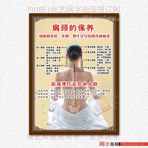 中医养生海报挂图 美容院海报保健养生馆装饰