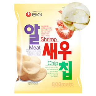  韩国进口 农心休闲小零食 鲜虾味膨化食品 农心脆虾片 45g