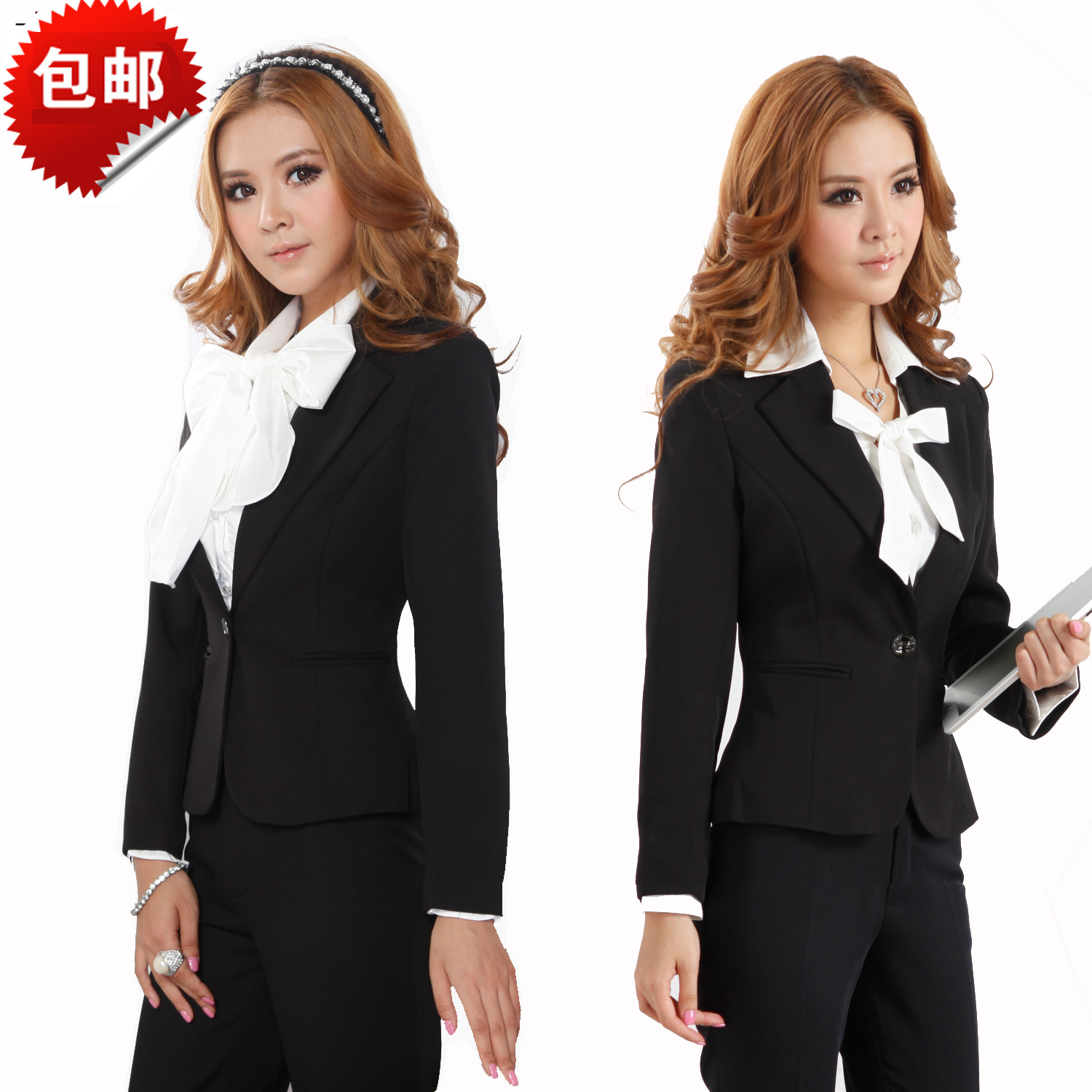 2017 Spring Business Suits Women suit ol Korean Edition Fashion suit Long sleeve Ladies dress coverall G06in the Women's clothing/Boutique , Set/Student uniforms/Work uniforms , Career pants suit category - from Buy2taobao.com to provide professional Taobao agent buy service