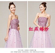 Вечерние платья Qianse bride Qianse bride / thousand color bride Милый Макси-юбка (более 126см) Вечерние платья Qianse bride Qianse bride / thousand color bride Свадьба, Торжественная церемония, Корпоратив, Выступление С бисером