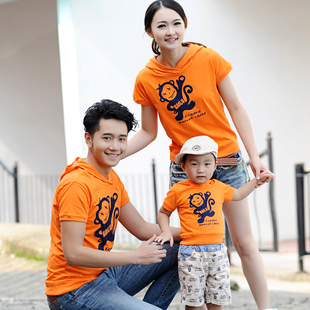  一家三口品牌亲子装父女装父子装夏装全家装童装母女装母子装夏季