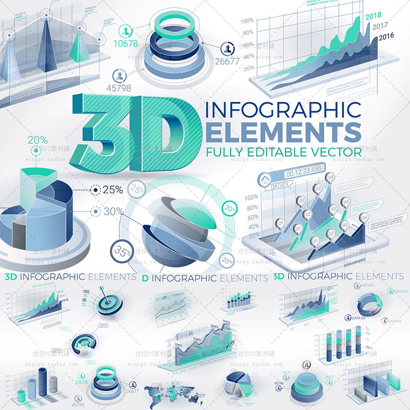 929號3D立體透明感立方體環形柱形數據圖矢量AI設計素材源文件在類目 商務/設計服務, 設計服務, 樣圖/效果圖銷售中 - 來自Buy2taobao.com提供專業的淘寶代購服務