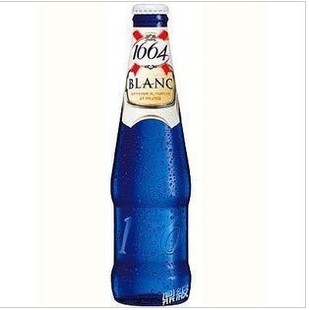  纯进口法国克伦堡凯旋1664白啤酒 蓝瓶330ml*24瓶/箱新货12年12月