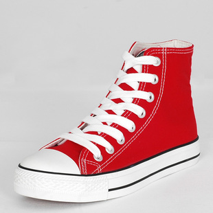  环球正品中帮高帮帆布鞋韩版男款潮款休闲鞋学生鞋情侣鞋