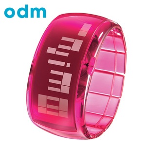  【天猫年货】正品odm潮流时尚果冻色LED数字手镯手表DD101