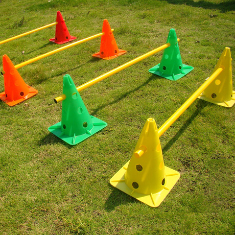 足球标志杆 步伐训练横杆 敏捷训练专用 可配标