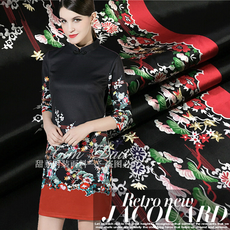 European and American fashion Show Retro Flaky clouds Jacquard weave location Clothing material Crisp Dress Latest fashion clothin the Home Fabric , Cloth/Fabric/Manual diy Cloth fabric category - from Buy2taobao.com to provide professional Taobao agent buy service